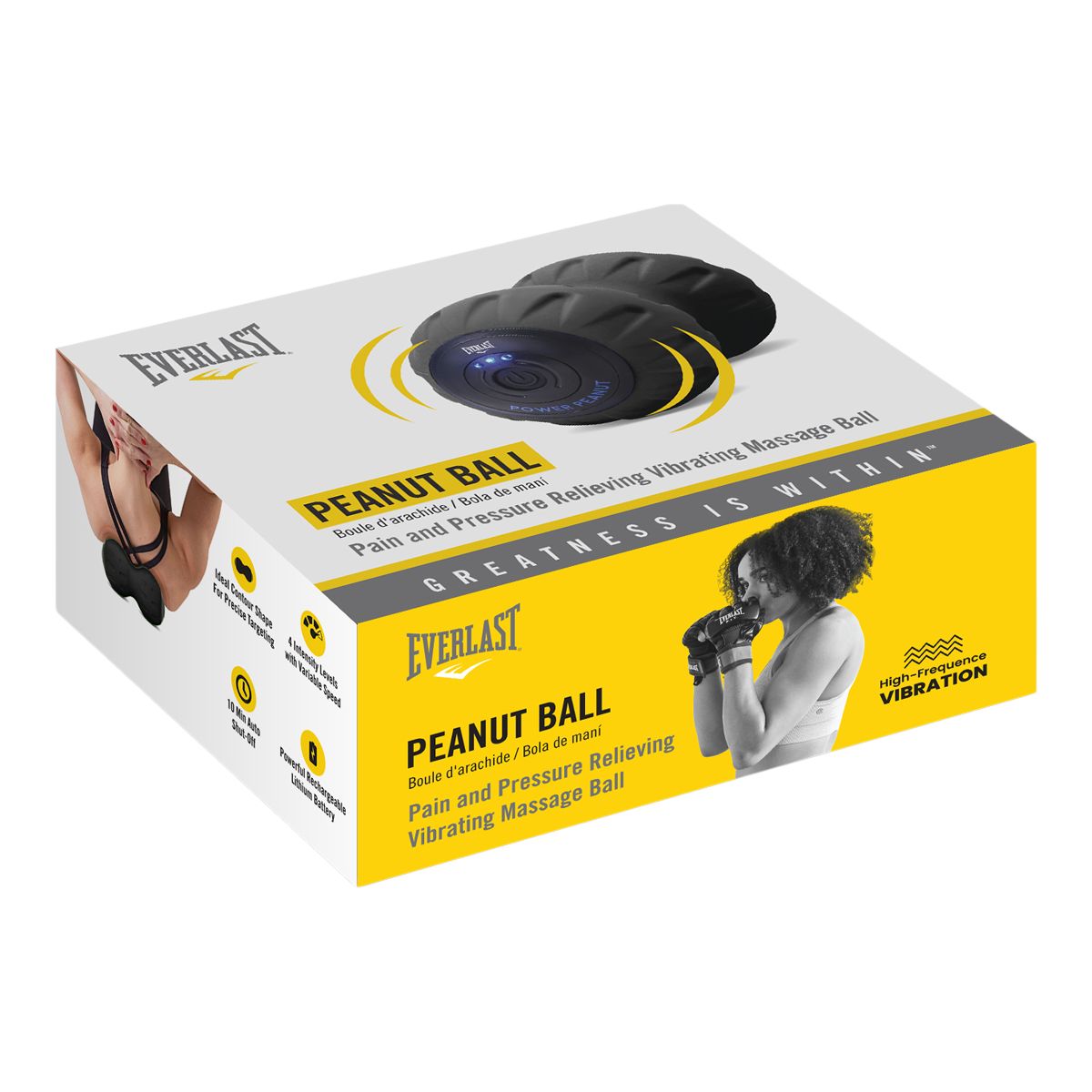 Everlast Peanut Massage Ball Front_Angled_Right