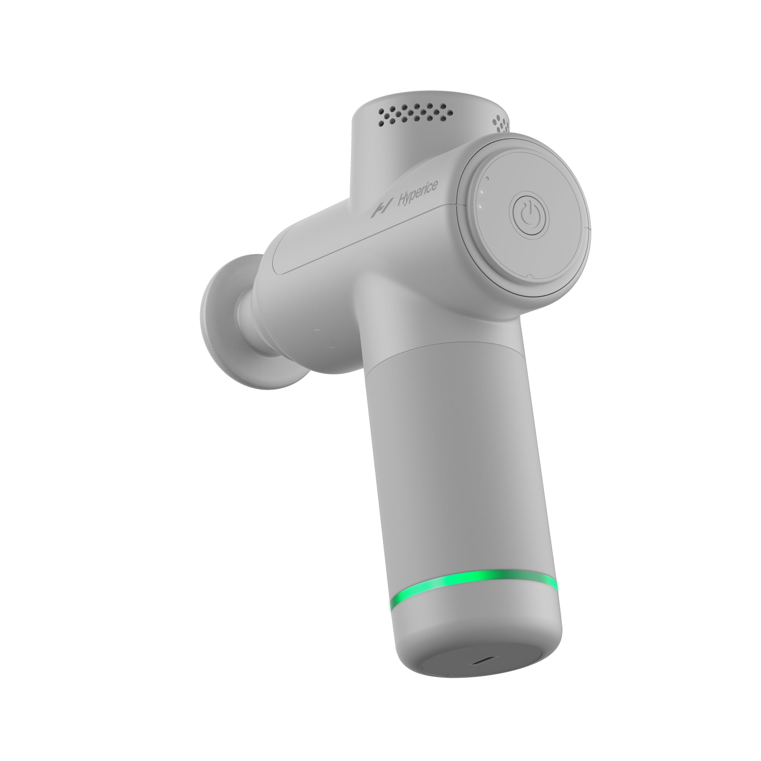 Hypervolt Go 2 Portable Percussion Massager Back_Angled_Left