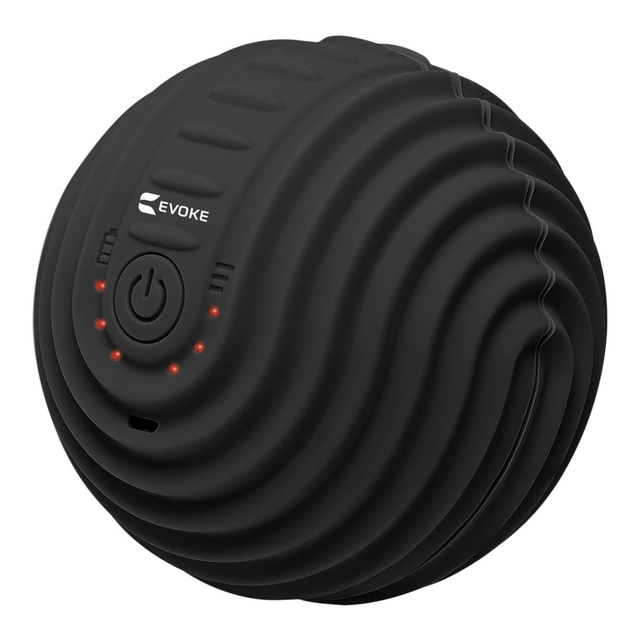 Evoke Deep Tissue Vibrating Massage Ball Front_Three_Fourths_Angled_Left