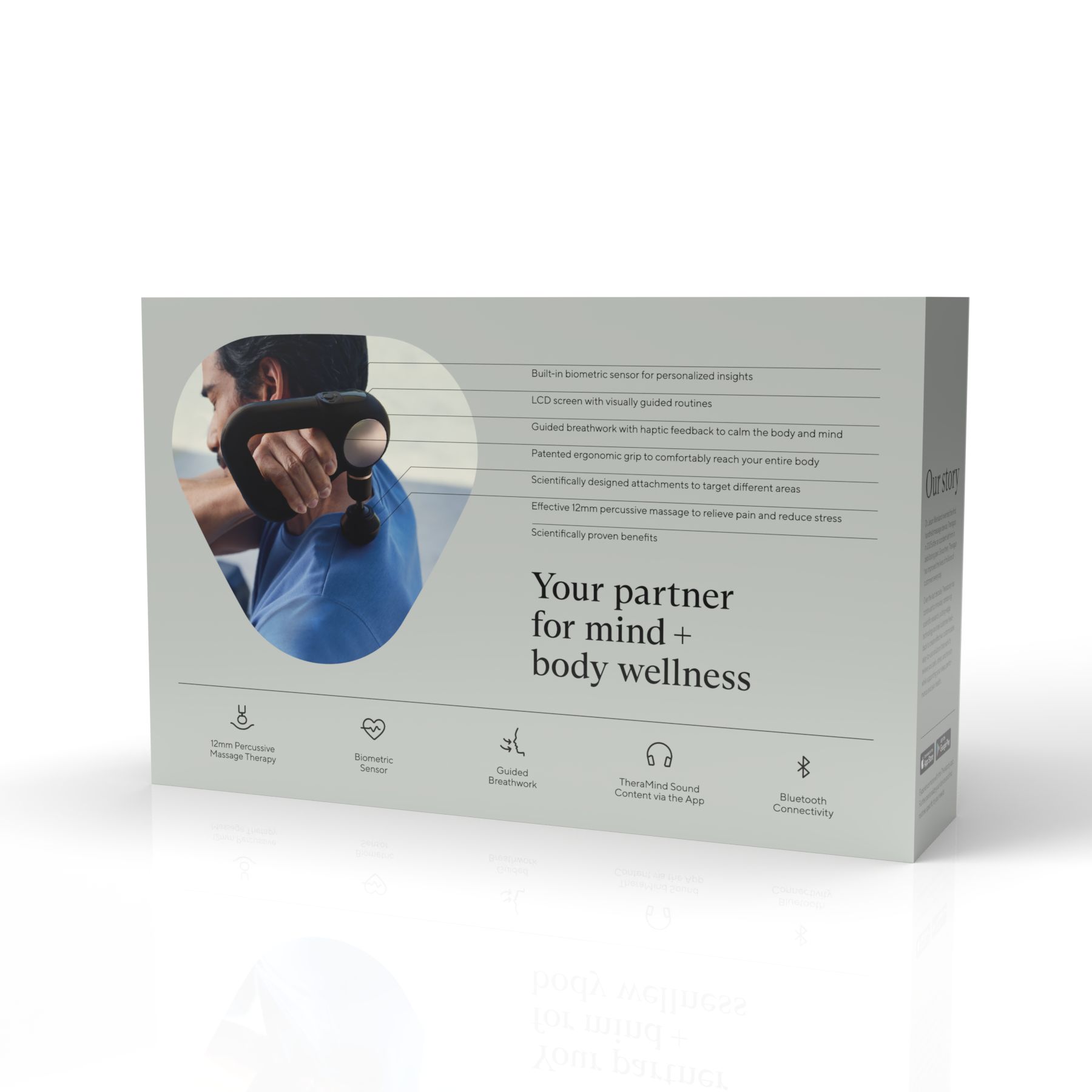 Therabody Theragun Sense Massage Gun Back_Angled_Right