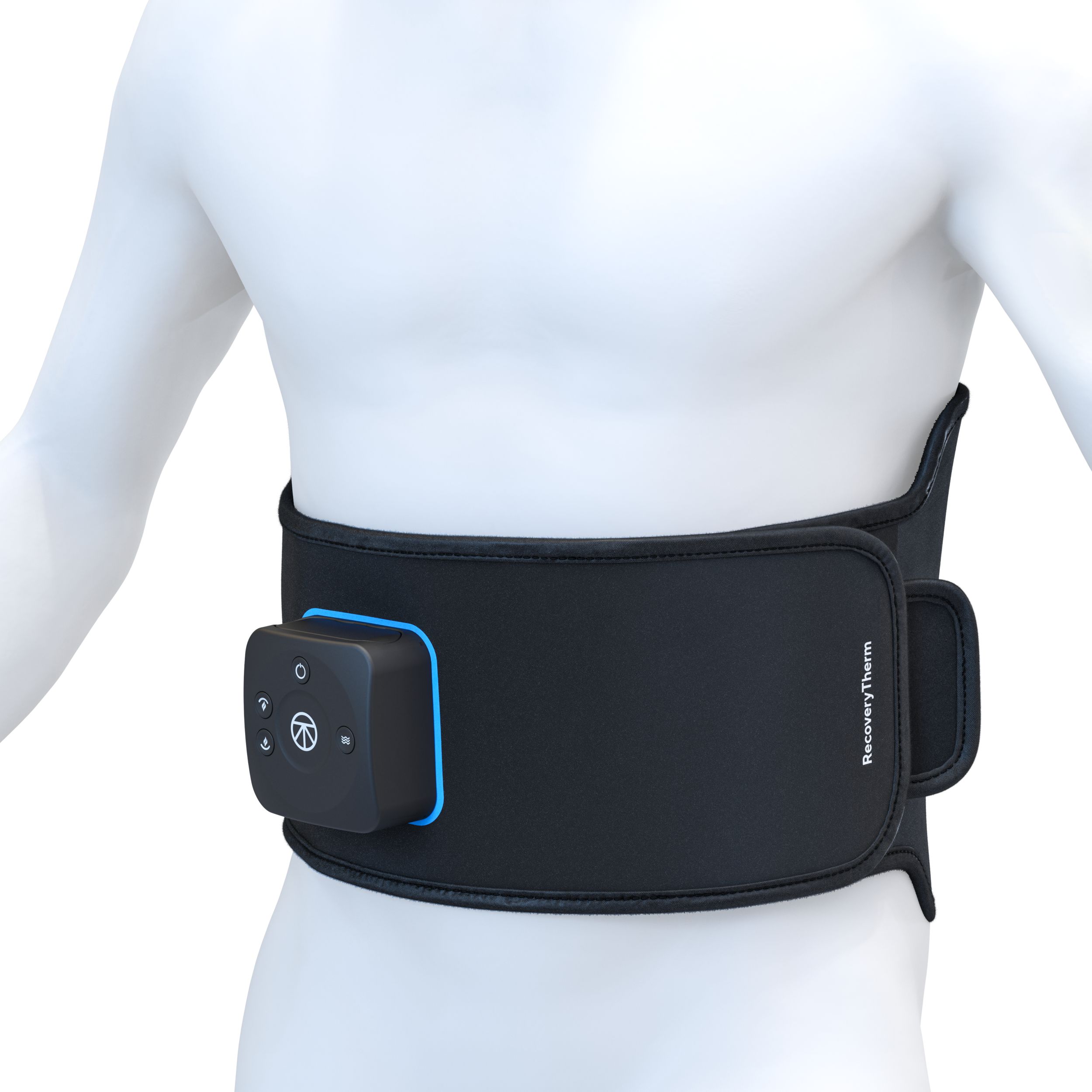 Therabody Recoverytherm Back Wrap Front_Angled_Left