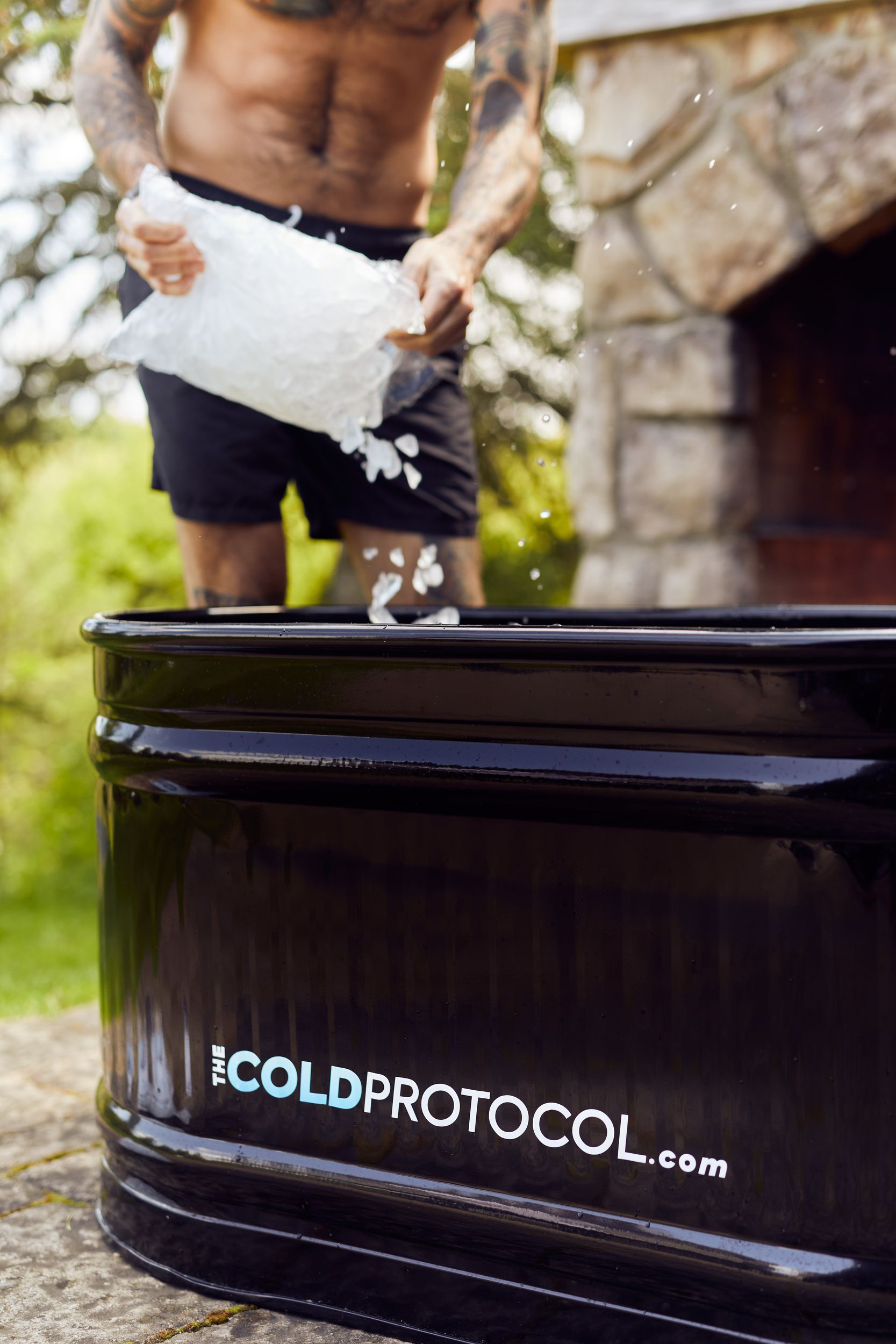 Cold Plunge Tub High Gloss Jet Black