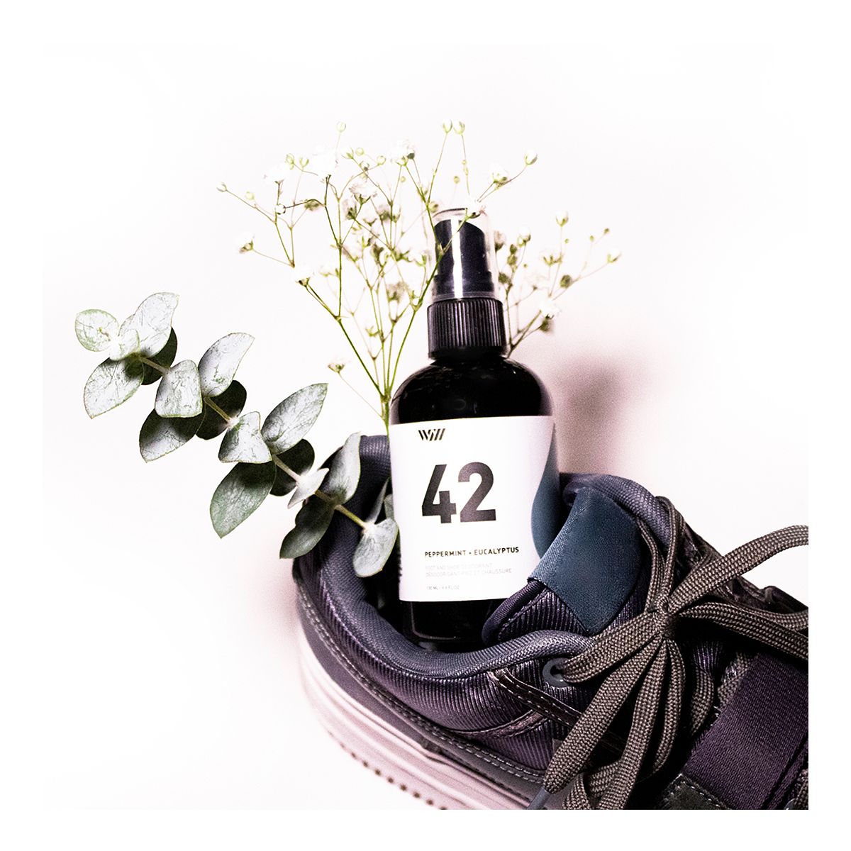 Way of Will Foot and Shoe Deodorant 4.4 oz - Peppermint + Eucalyptus Front_Flat