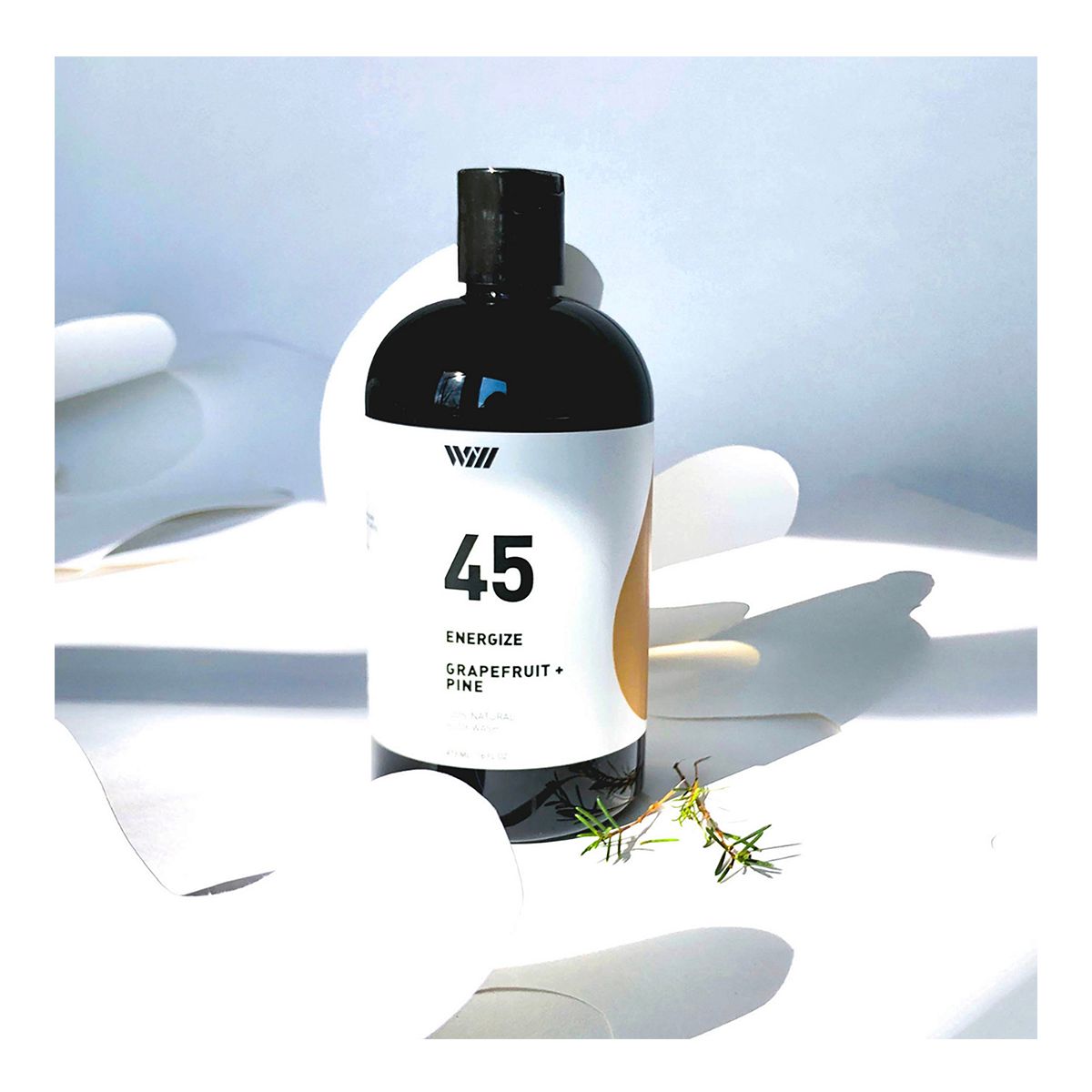 Way of Will Energize Natural Body Wash 16 oz - Grapefruit + Pine Front_Flat