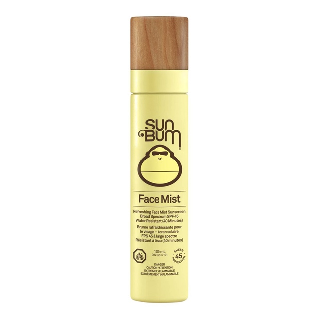 Sun Bum SPF 45 Sunscreen Face Mist Front_Flat