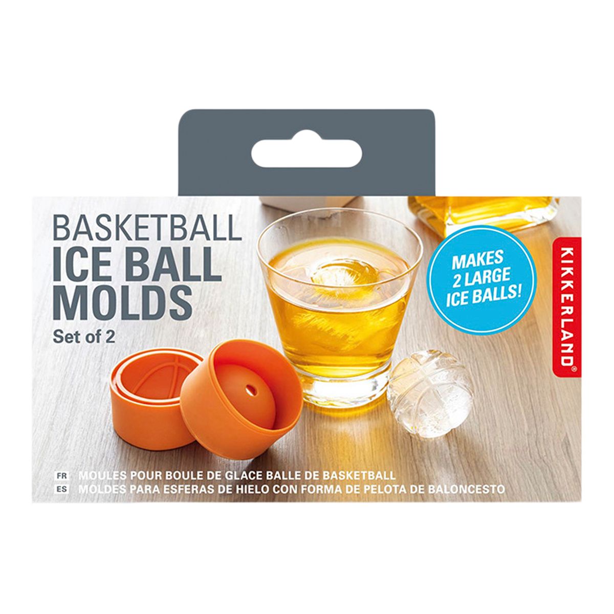 Image of Kikkerland Basketball Shaped Ice-Making Molds