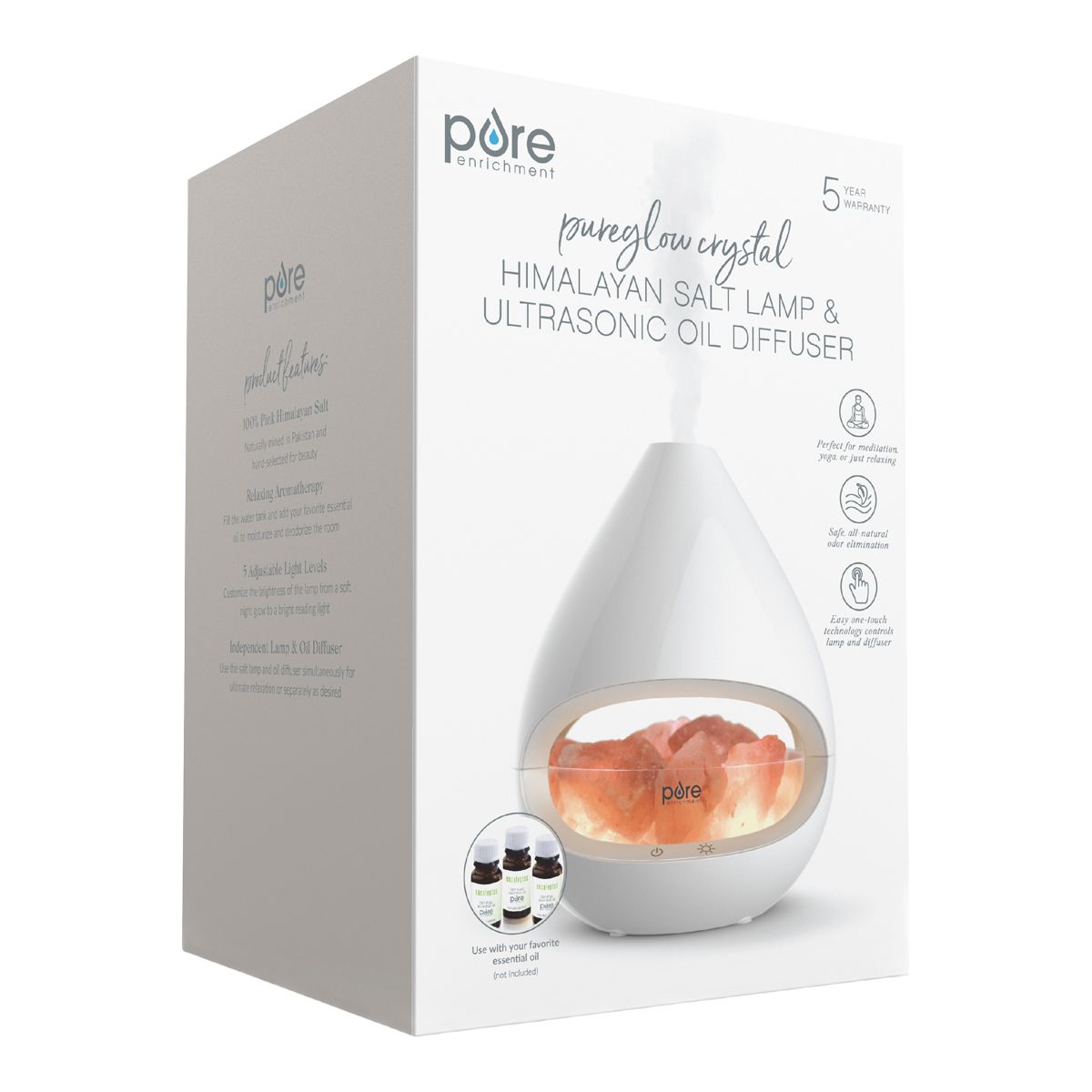 Pureglow usb online salt lamp