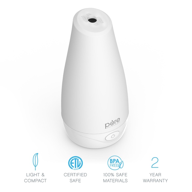 Pure Enrichment PureSpa™ Essential Oil Diffuser Front_Three_Fourths_Angled_Right