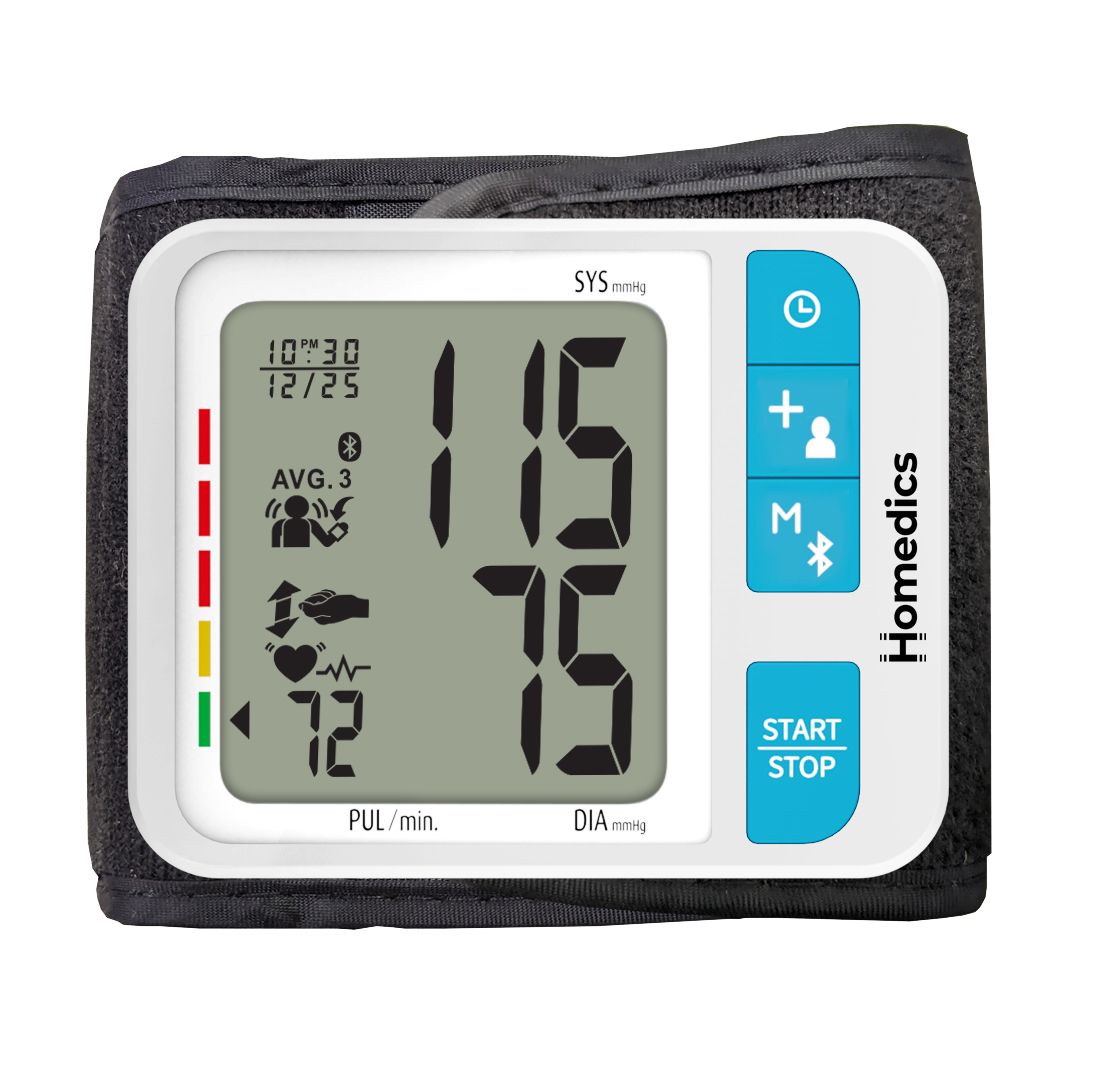 HoMedics Premium Wrist Blood Pressure Monitor Front_Flat