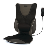 ObusForme Backrest Support Massage Cushion with Heat Front_Three_Fourths_Angled_Left