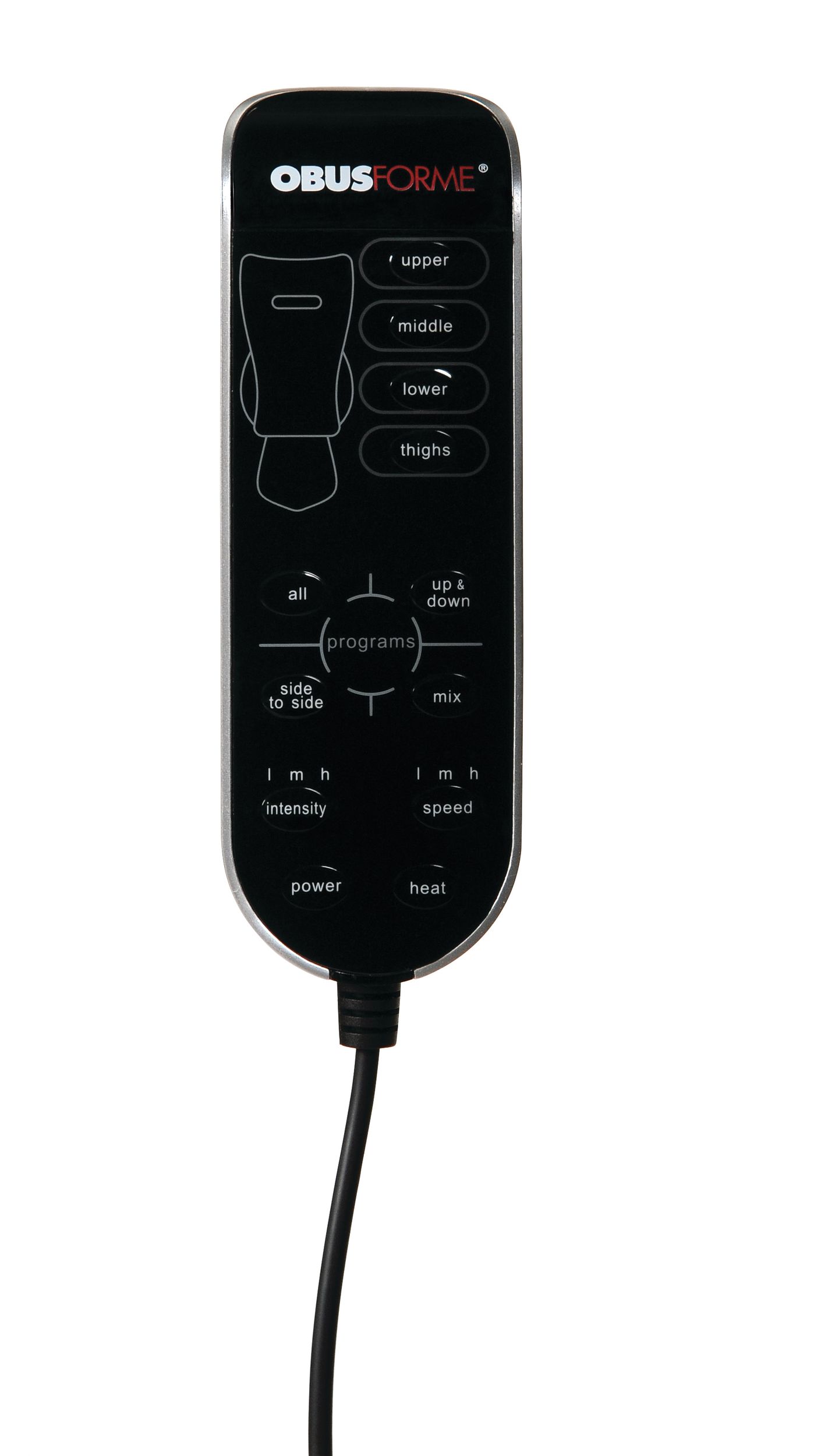 ObusForme Backrest Support Massage Cushion with Heat CloseUp