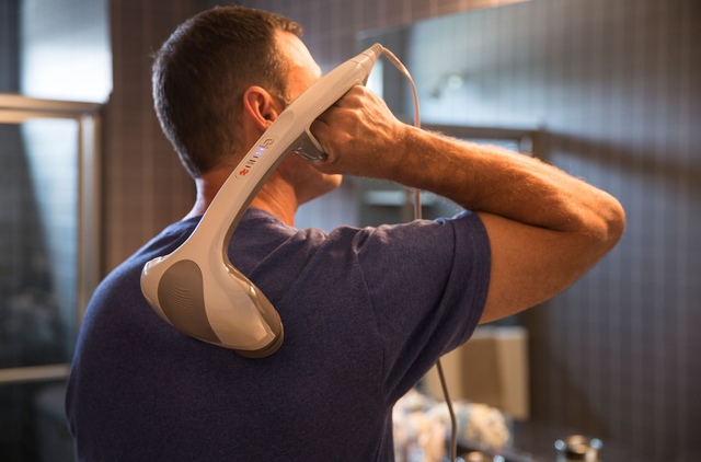 HoMedics Handheld Percussion Action Massager Front_Angled_Left