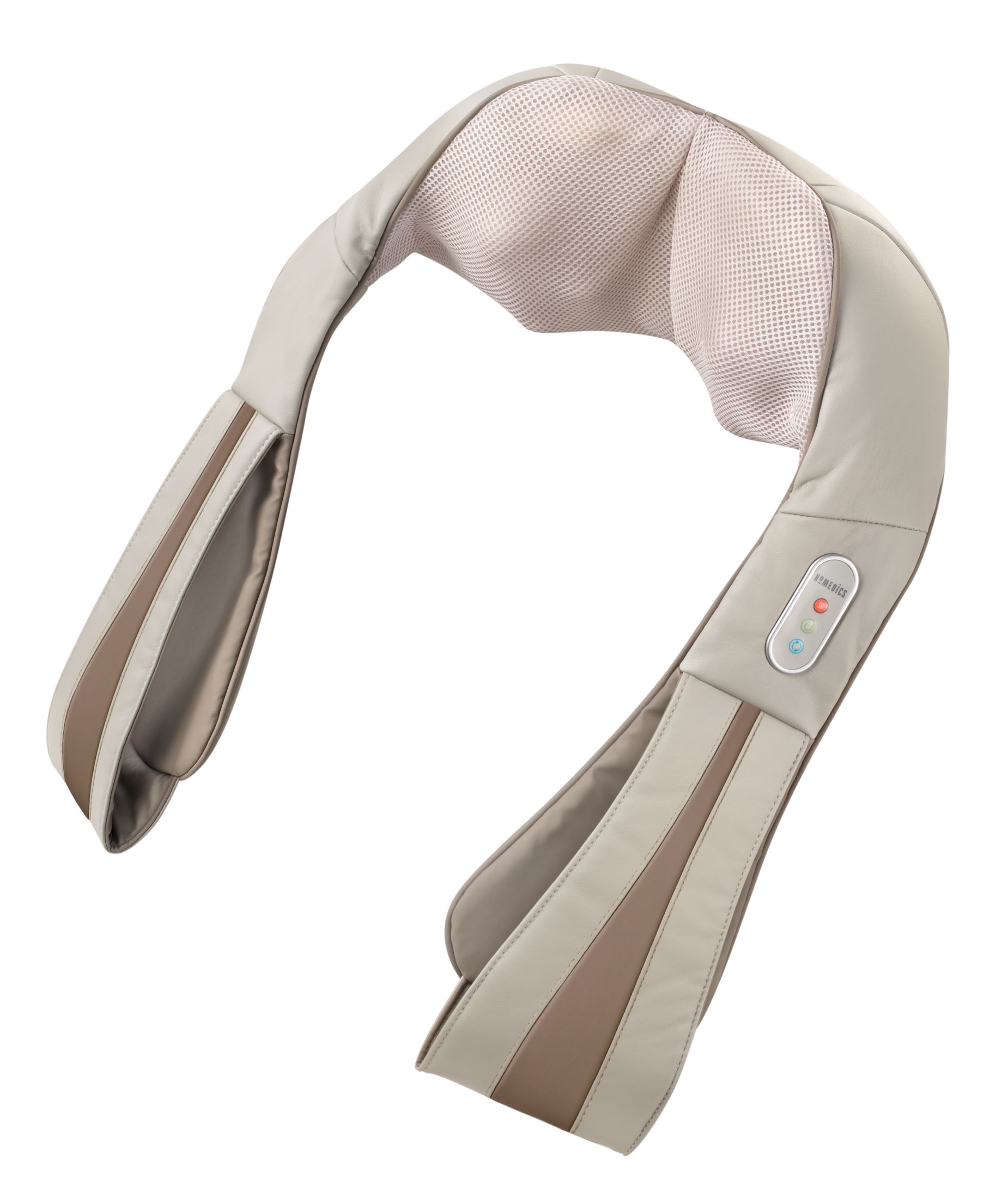 HoMedics Quad Action Shiatsu Kneading Neck & Shoulder Massager With Heat Front_Three_Fourths_Angled_Left