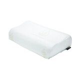 ObusForme 6 Way Adjustable Height Orthopedic Pillow Front_Three_Fourths_Angled_Left