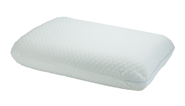 ObusForme Airfoam Standard Memory Foam Pillow Front_Three_Fourths_Angled_Left