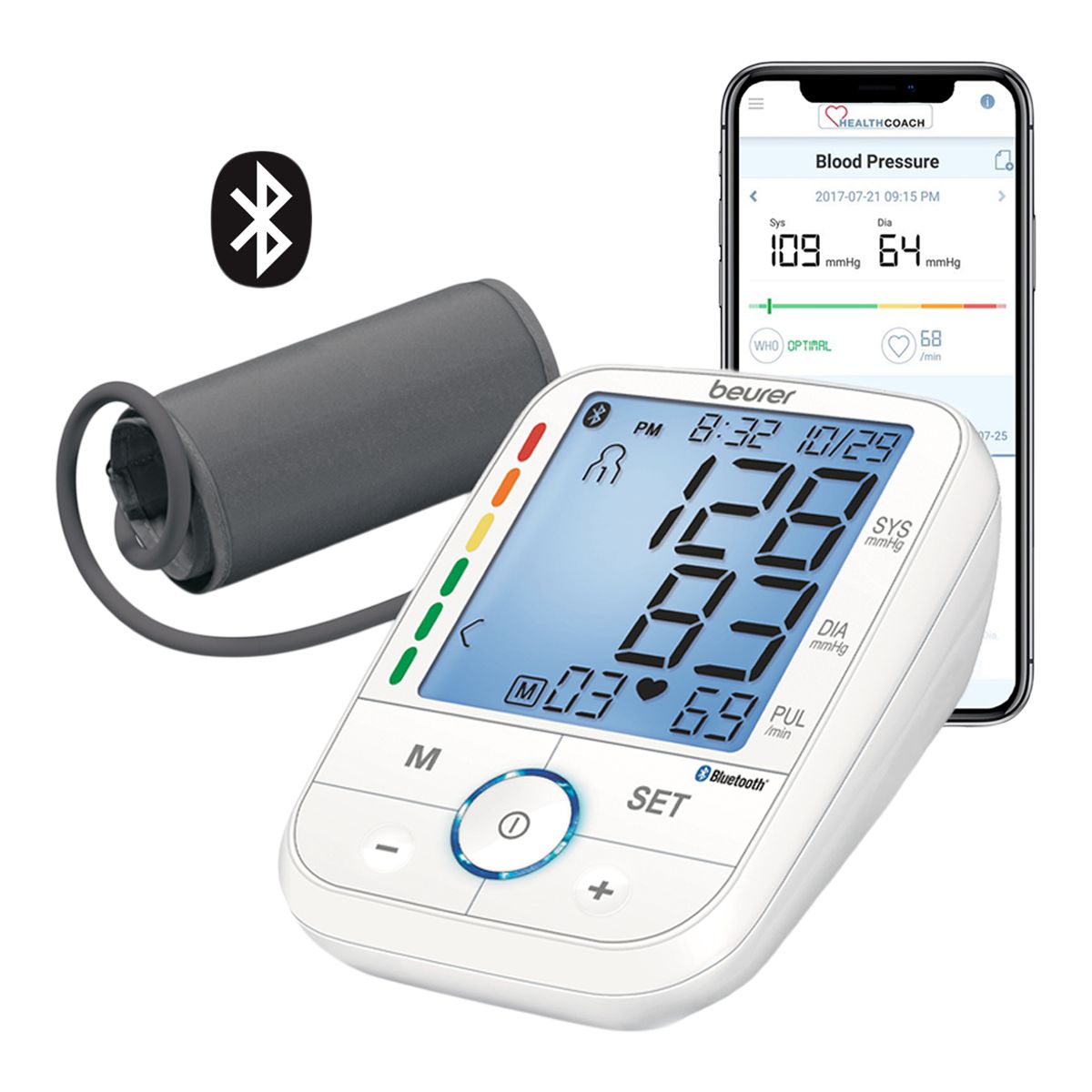 Beurer Connected Upper Arm Blood Pressure Monitor Composite_or_Mixed