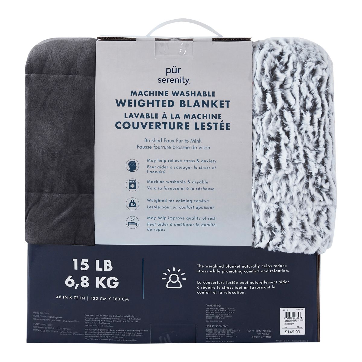 Tranquility Weighted Heavy Blanket Walmart Washable Cover Weighted