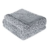 Pur Serenity 15 lb Rabbit Faux Fur Washable Weighted Blanket Front_Three_Fourths_Angled_Right