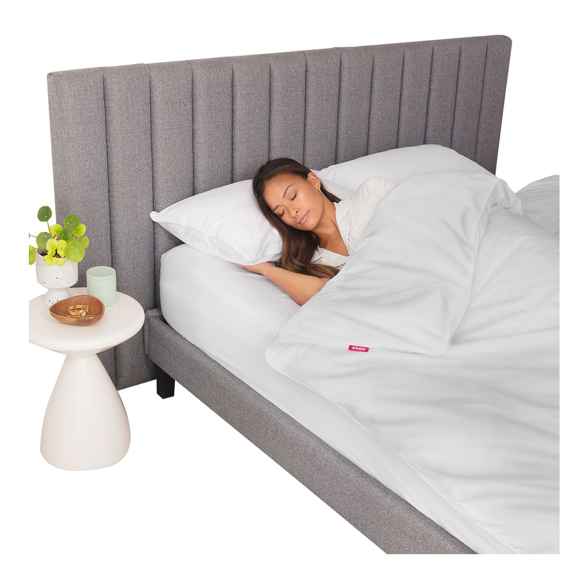 Endy Organic Cotton Duvet Cover Set - Queen CloseUp