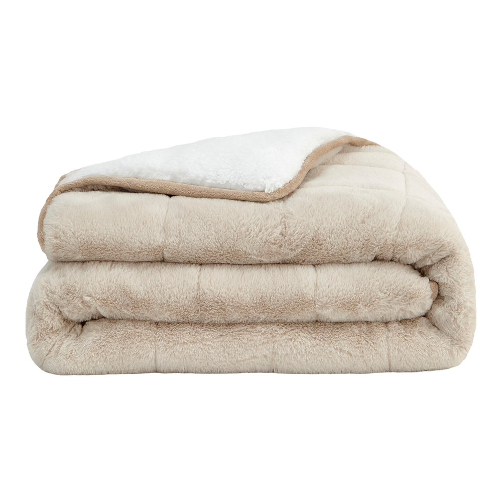 Pur Serenity Faux Fur Weighted Blanket