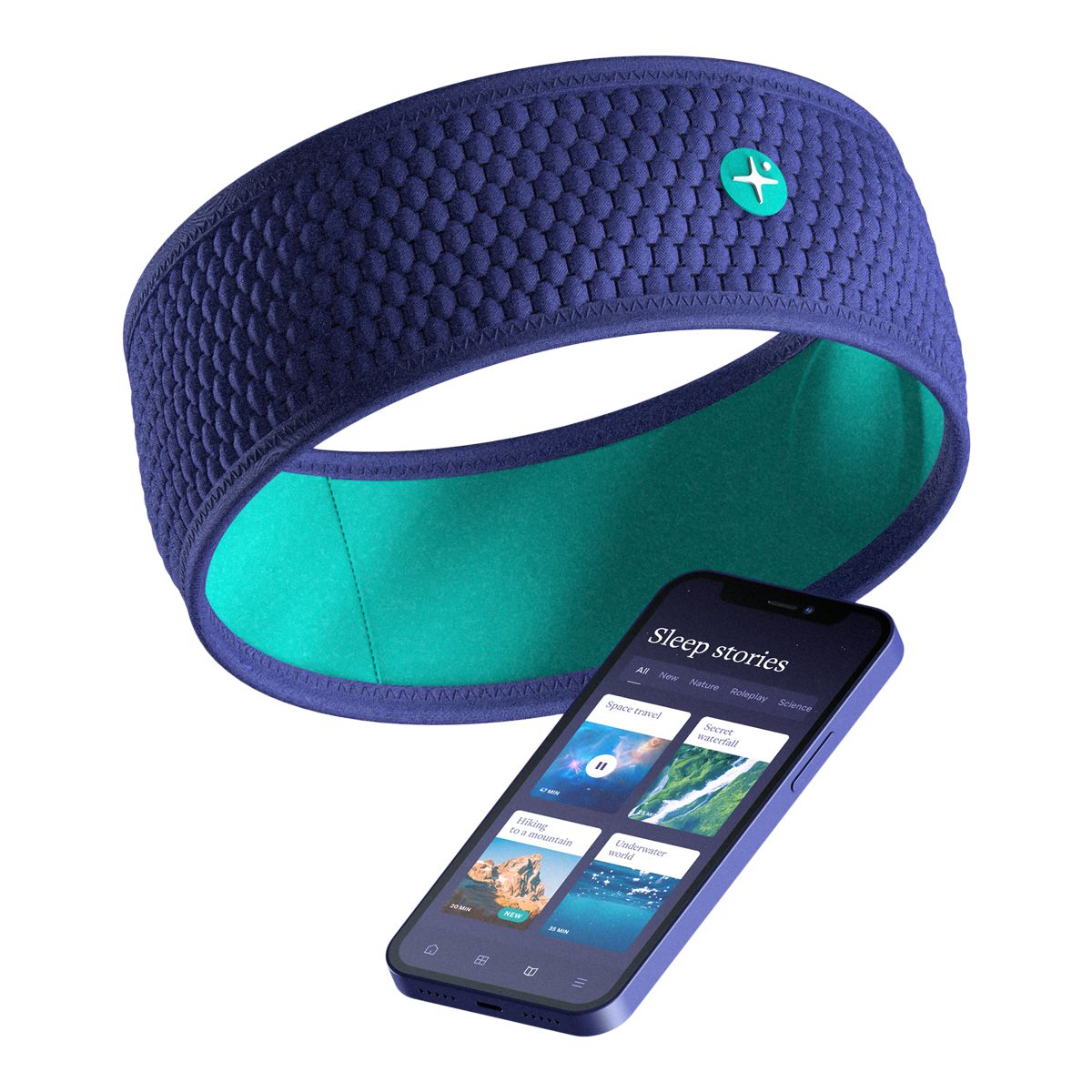 SleepScore Hoomband Wireless Audio Sleep Headband Bottom_Plunge