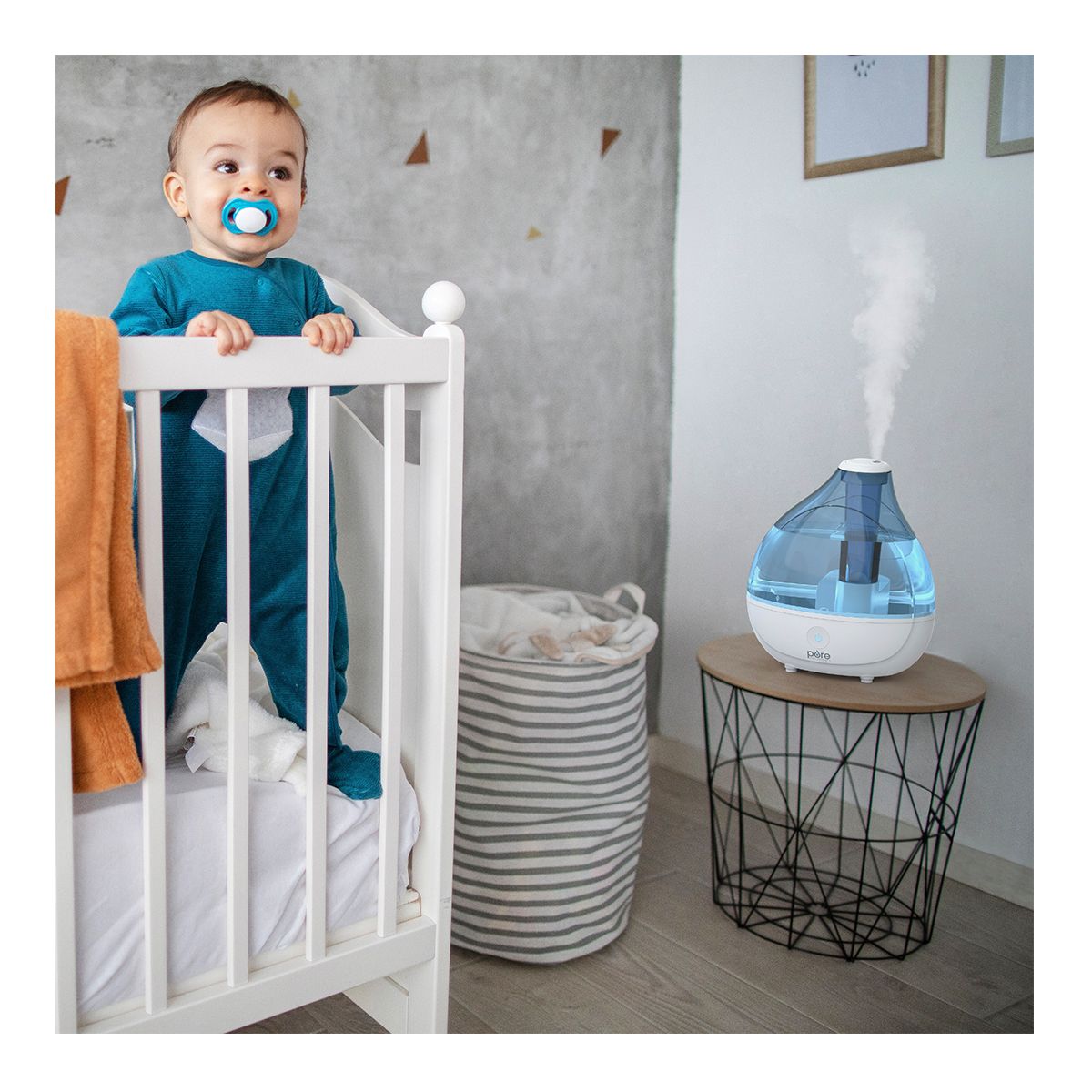 MistAire Ultrasonic Cool Mist Humidifier Front_Angled_Left