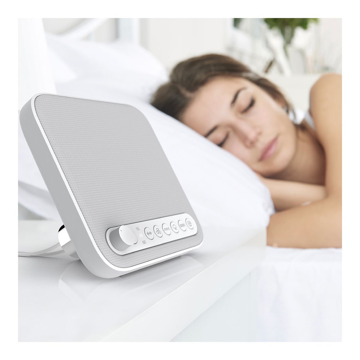 Wave Sleep Therapy Sound Machine Front_Three_Fourths_Angled_Right