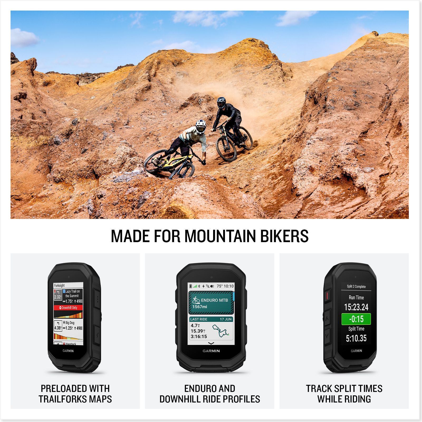 Garmin Edge® Mountain Bike Computer Composite_or_Mixed