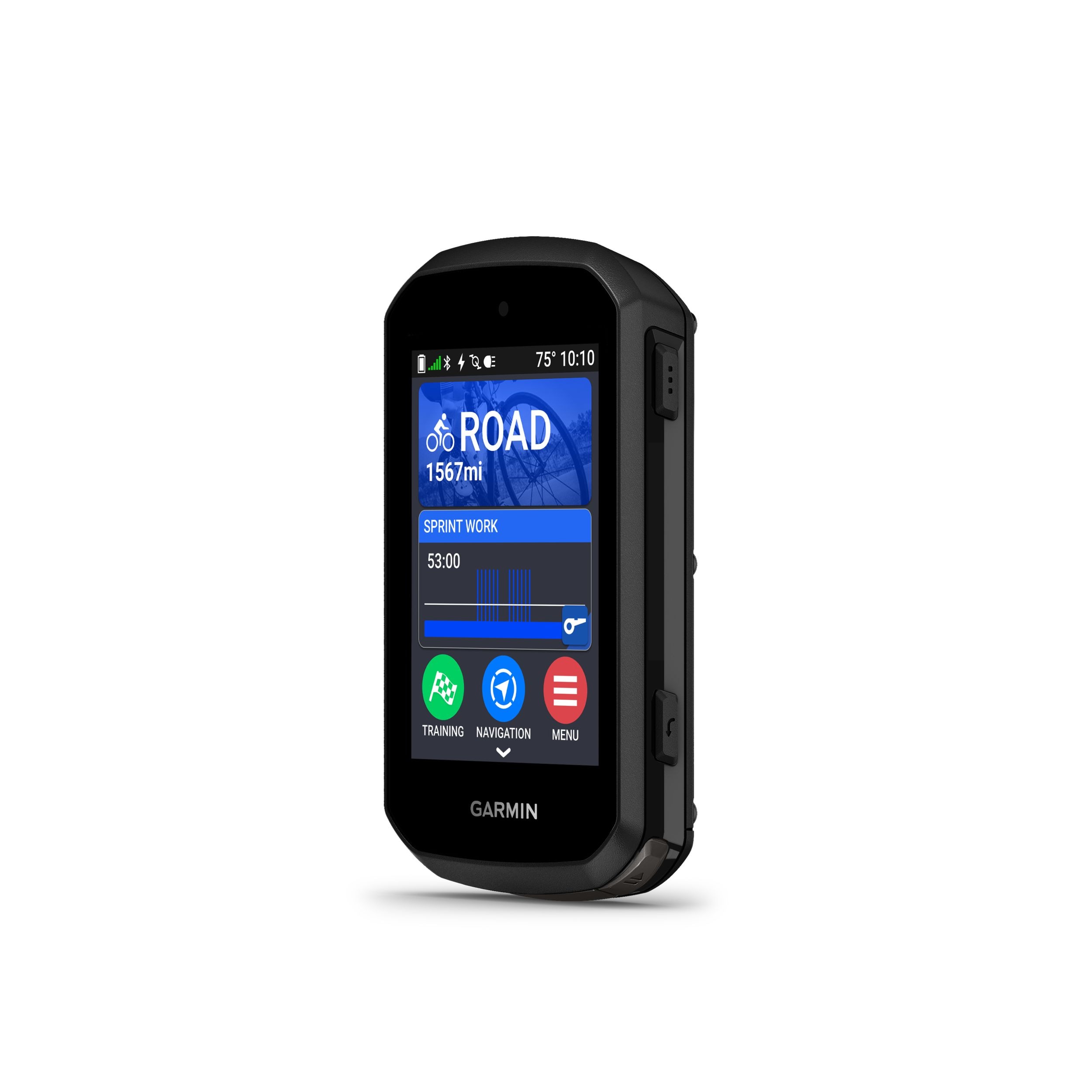 Garmin Edge® 850 GPS Cycling Computer Front_Angled_Left