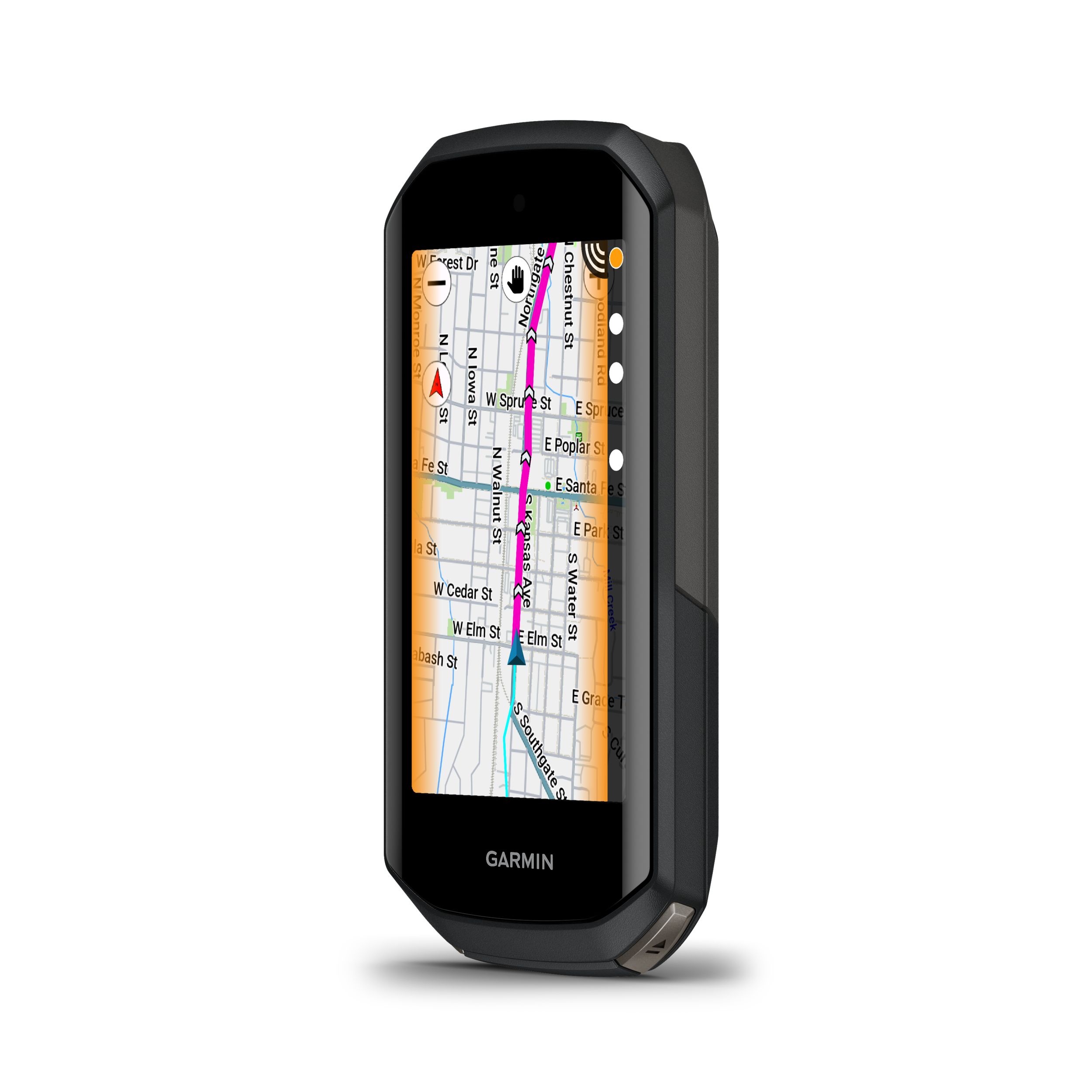Garmin Edge® 1050 Premium GPS Cycling Computer Front_Angled_Left