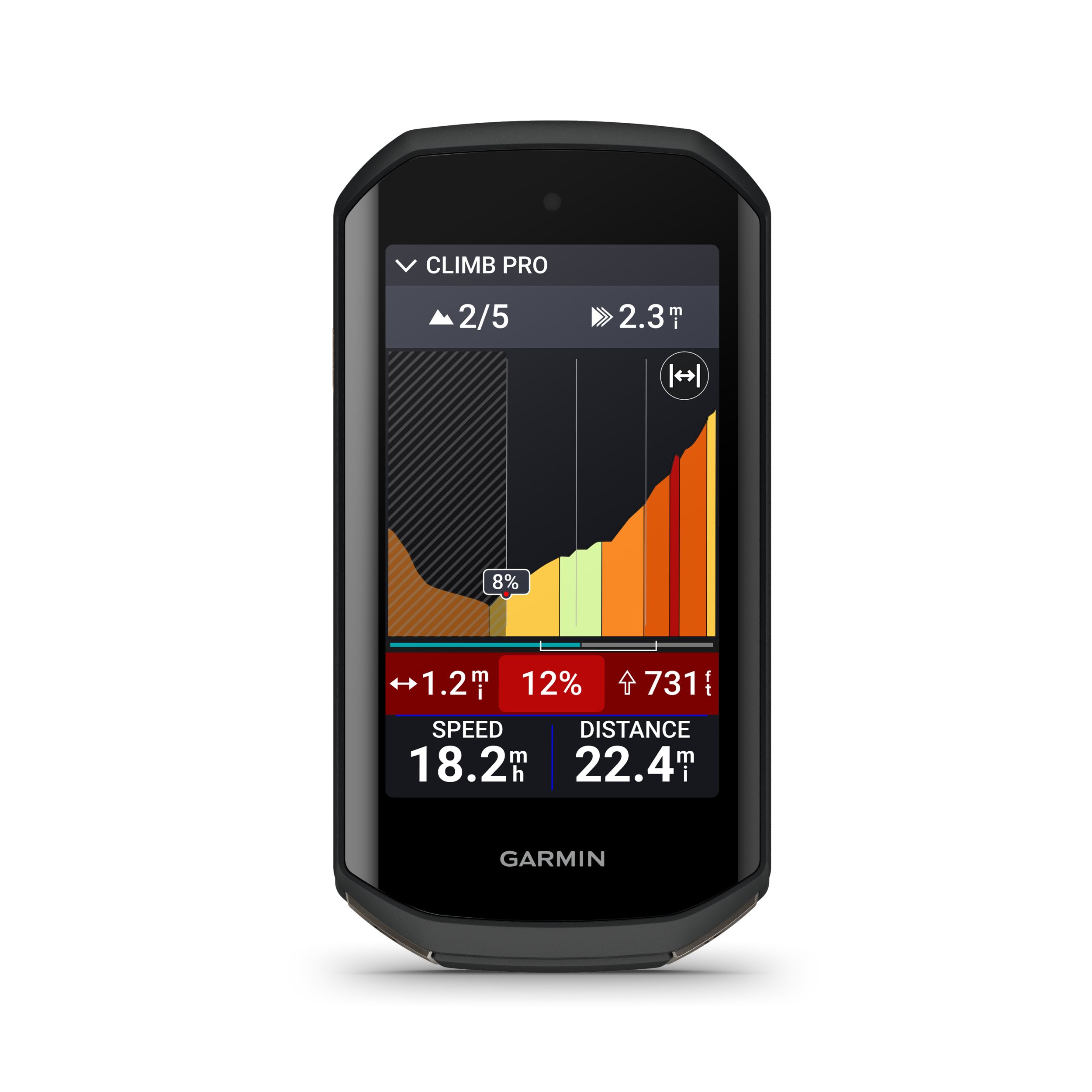 Garmin Edge® 1050 Premium GPS Cycling Computer Front_Flat