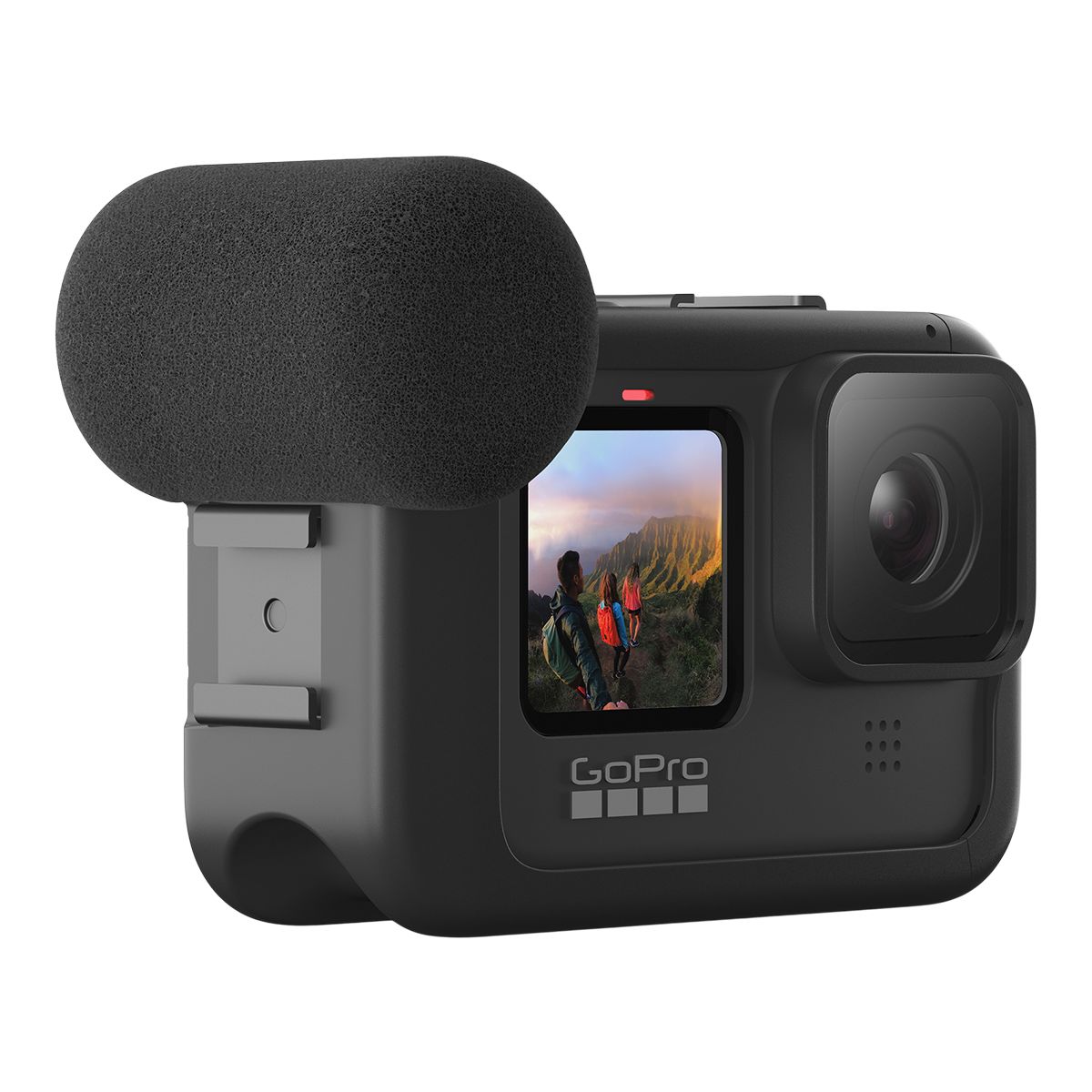 GoPro HERO9 Black Media Mod Front_Three_Fourths_Angled_Left