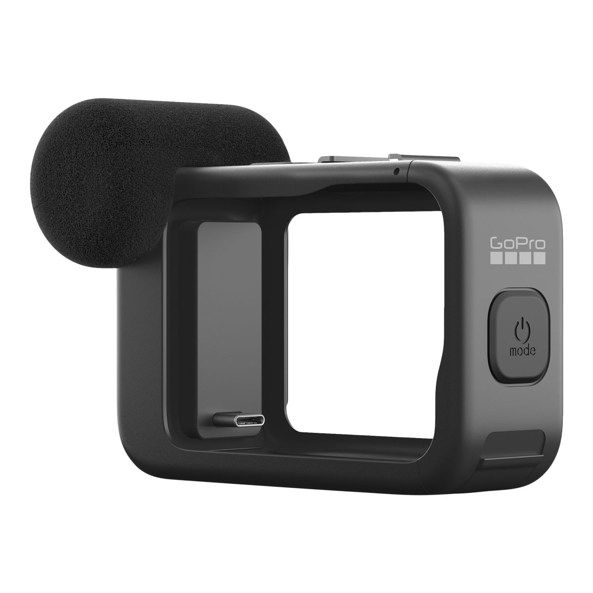 GoPro HERO9 Black Media Mod Front_Three_Fourths_Angled_Left