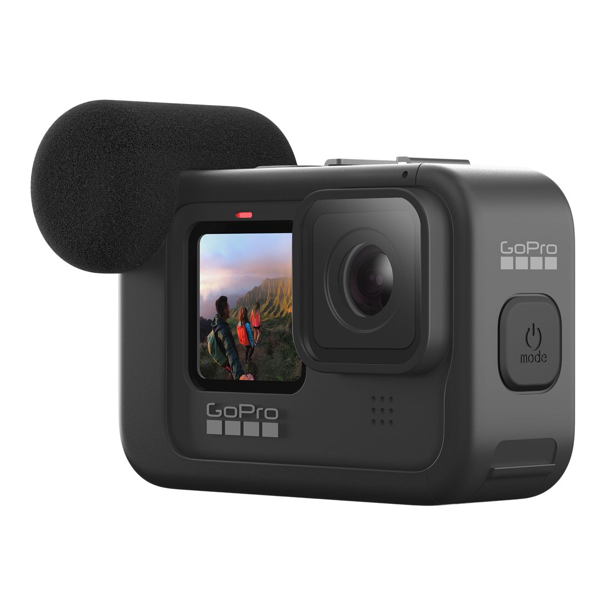 GoPro HERO9 Black Media Mod Front_Three_Fourths_Angled_Right