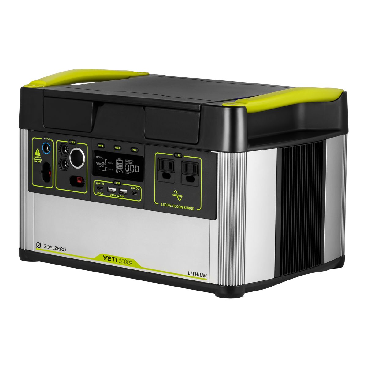 Goal Zero Yeti 1000X Portable Power Station Front_Angled_Left