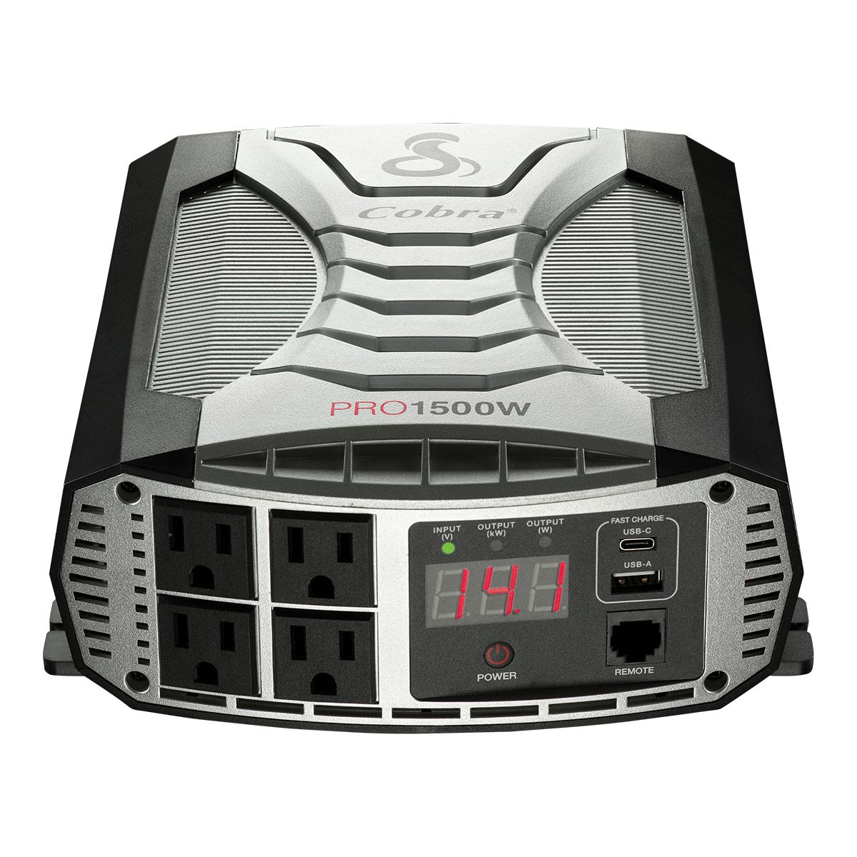 Cobra PRO 1500W Power Inverter Front_Elevated