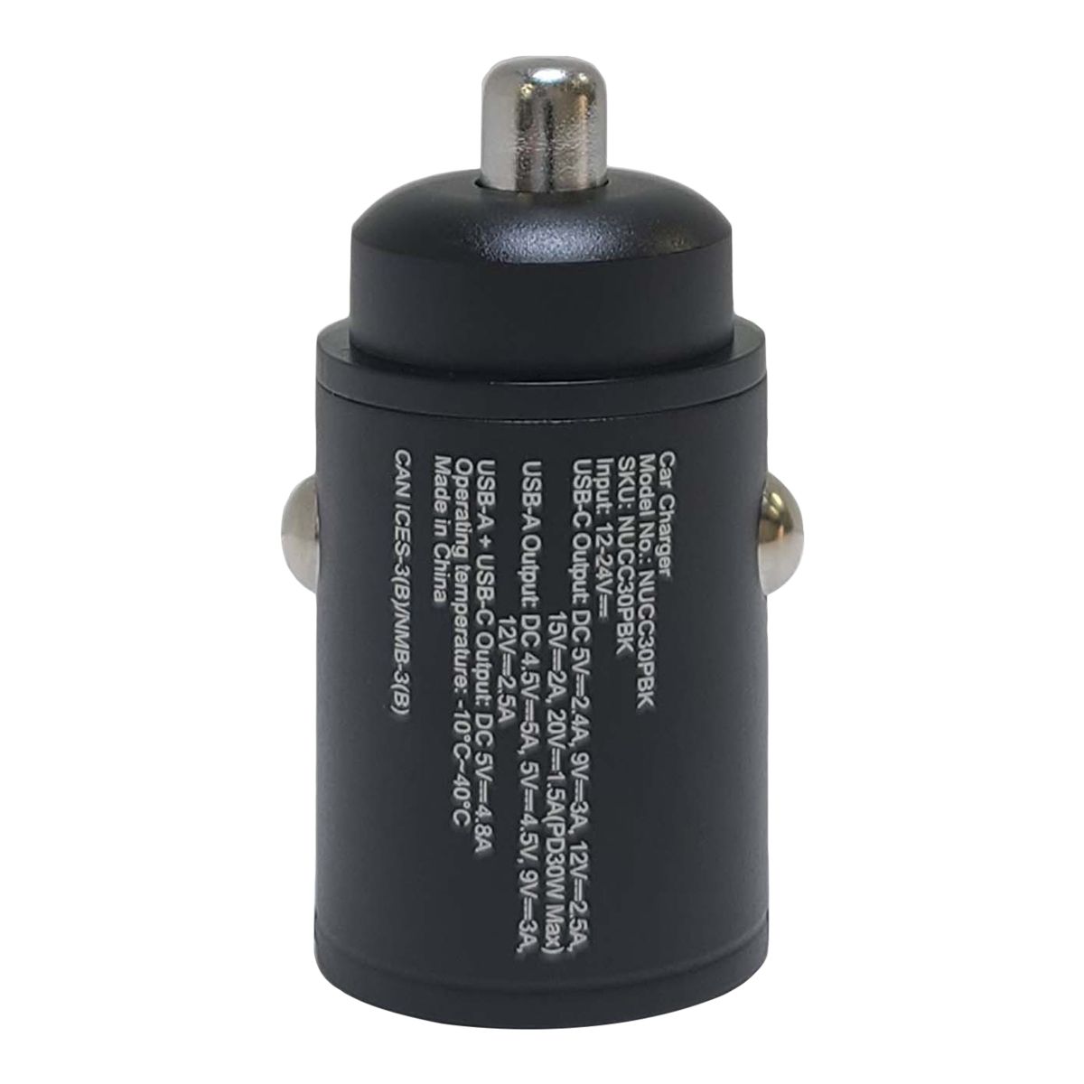 NuPower PD30W Car Charger Back_Flat