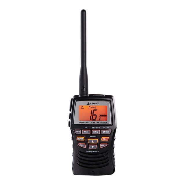 Cobra Hand Held VHF 3 Watt Radio Front_Flat