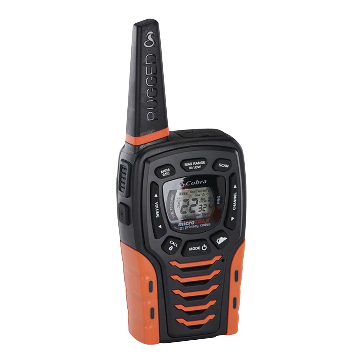 Cobra ACXT645 56 km Range Two-Way Radio 2-pk Front_Angled_Right