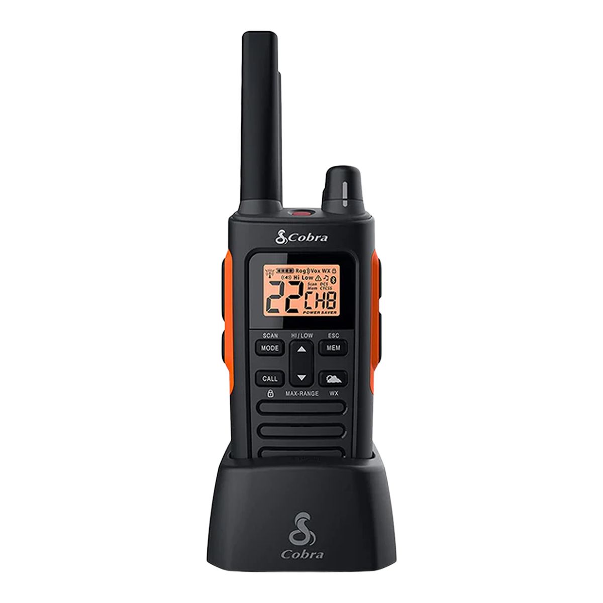 Cobra RX680 61 km Waterproof Walkie Talkie 2-pk Front_Flat