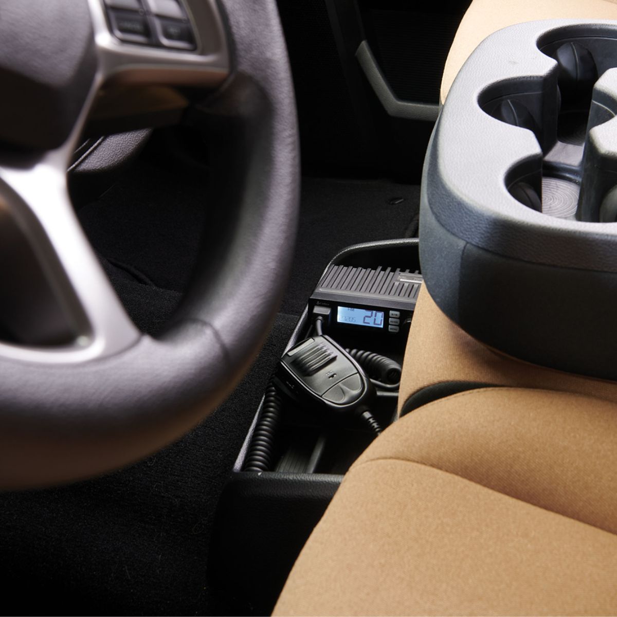 Cobra 19 Mini Recreational CB Two-Way Radio Overhead_Plunge