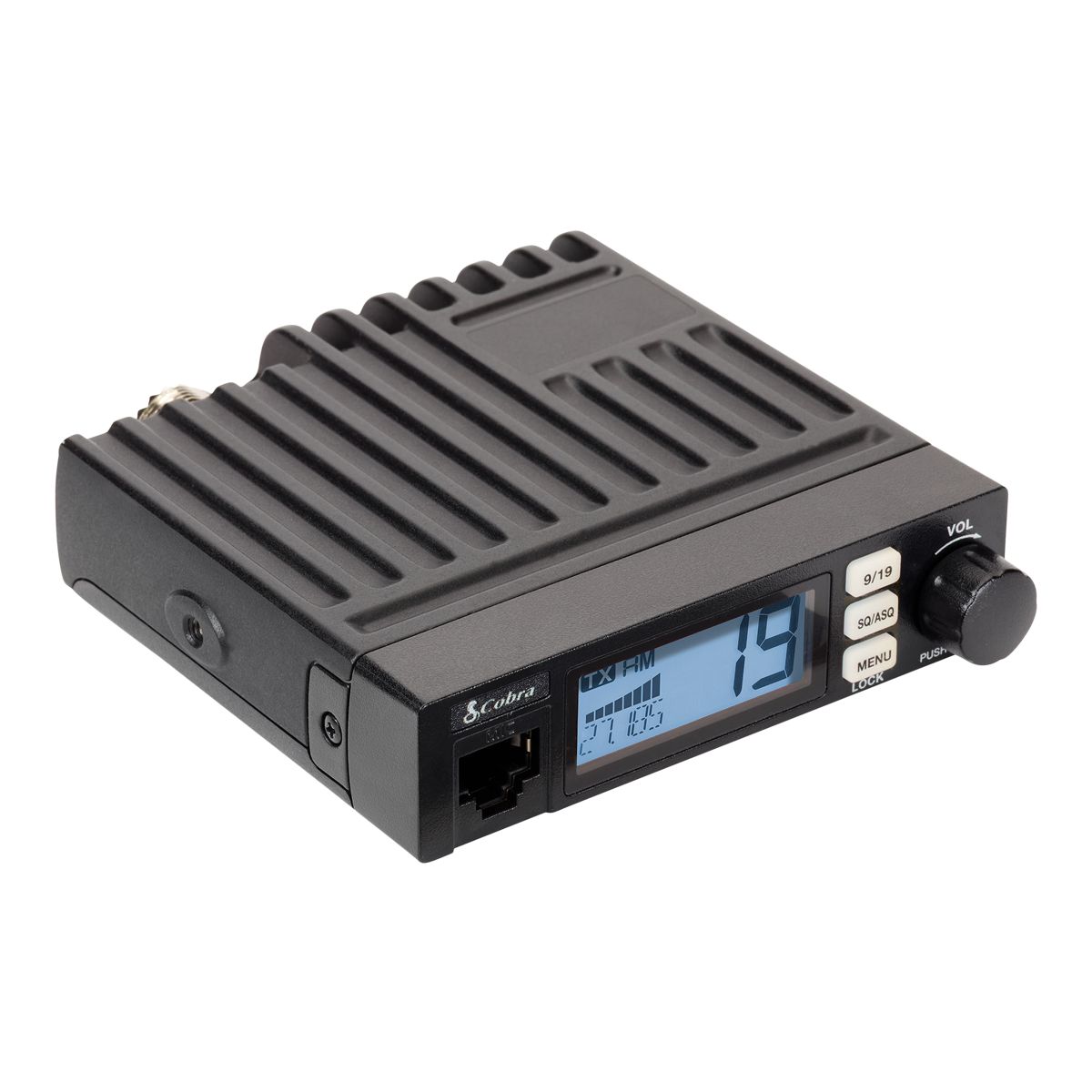 Cobra 19 Mini Recreational CB Two-Way Radio Front_Angled_Right