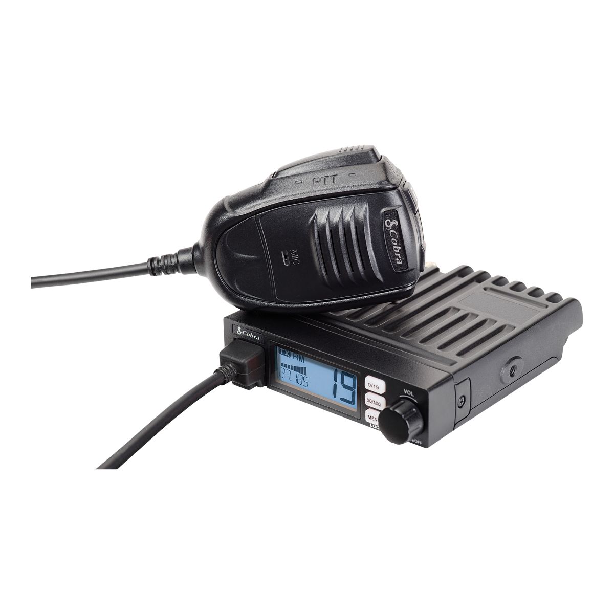 Cobra 19 Mini Recreational CB Two-Way Radio Front_Angled_Left