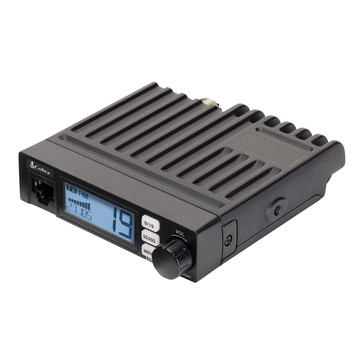 Cobra 19 Mini Recreational CB Two-Way Radio Front_Angled_Left