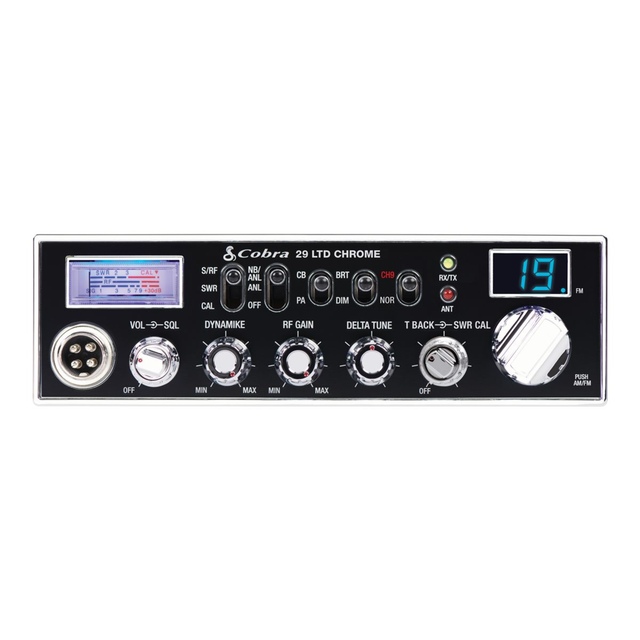 Cobra 29 LTD Chrome Professional CB Radio Front_Flat