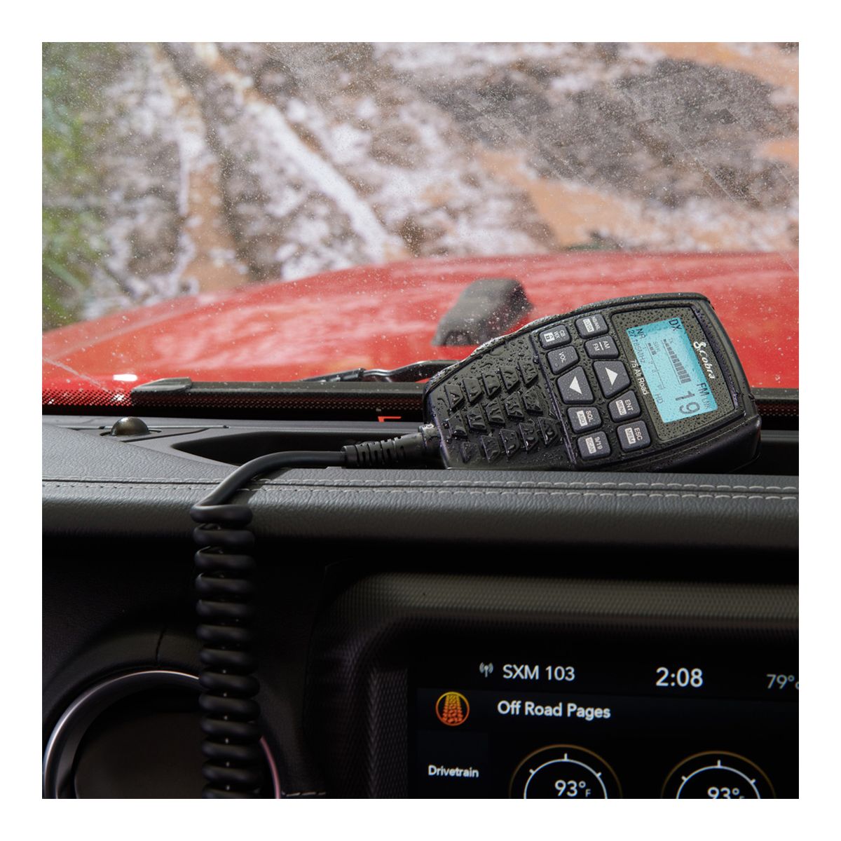 Cobra 75 All Road Wireless CB Radio Front_Angled_Right