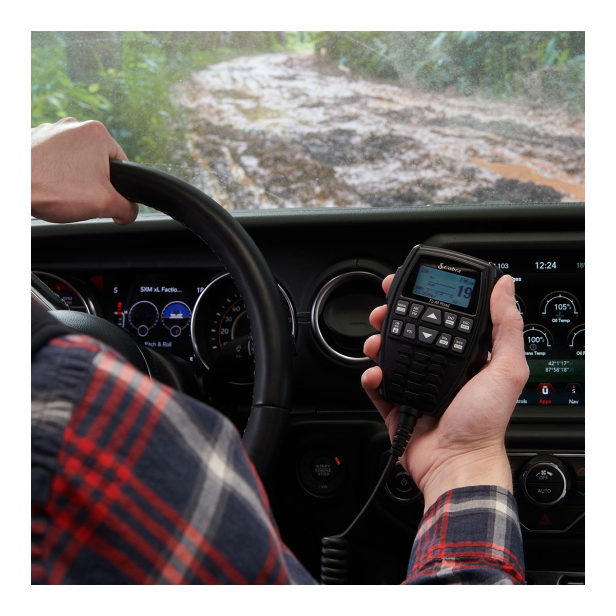 Cobra 75 All Road Wireless CB Radio Front_Flat