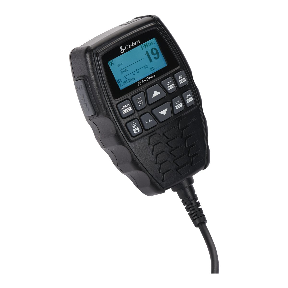 Cobra 75 All Road Wireless CB Radio Front_Three_Fourths_Angled_Right