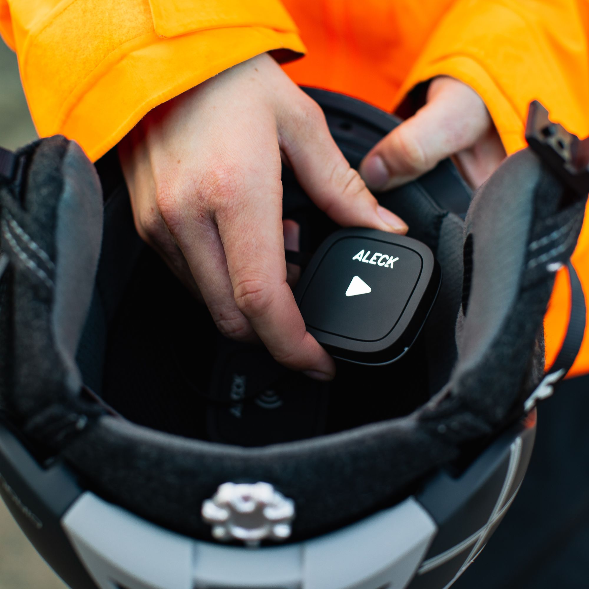 Aleck 006™ Universal Wireless Helmet Audio & Communication - 2 Pack Overhead_Plunge