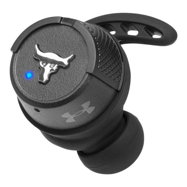 Under Armour Project Rock Wireless In-Ear Headphones Front_Angled_Left